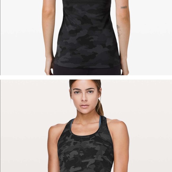 Lululemon Aligns Camo + Racerback Tank - Picture 1 of 8
